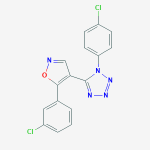 1-(4-chlorophenyl)-5-[5-(3-chlorophenyl)isoxazol-4-yl]-1H-tetraazole