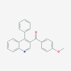 molecular formula C23H17NO2 B396557 (4-Methoxyphenyl)(4-phenyl-3-quinolinyl)methanone 