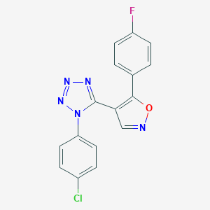 1-(4-chlorophenyl)-5-[5-(4-fluorophenyl)isoxazol-4-yl]-1H-tetraazole