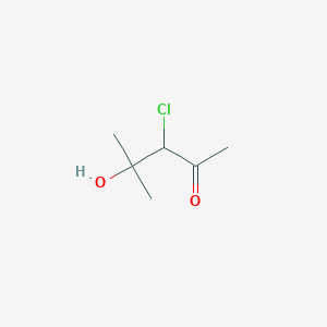 molecular formula C6H11ClO2 B039656 3-Chloro-4-hydroxy-4-methylpentan-2-one CAS No. 118348-53-1