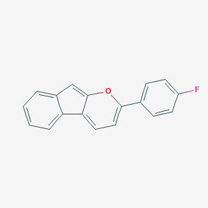 molecular formula C18H11FO B396562 2-(4-Fluorophenyl)indeno[2,1-b]pyran 