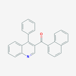 molecular formula C26H17NO B396572 1-Naphthyl(4-phenyl-3-quinolinyl)methanone 