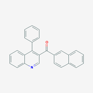 molecular formula C26H17NO B396577 2-Naphthyl(4-phenyl-3-quinolinyl)methanone 