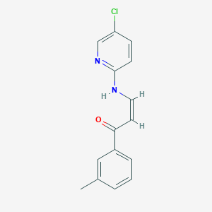3-[(5-Chloro-2-pyridinyl)amino]-1-(3-methylphenyl)-2-propen-1-one