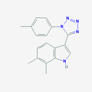 6,7-dimethyl-3-[1-(4-methylphenyl)-1H-tetraazol-5-yl]-1H-indole