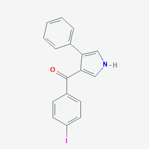 molecular formula C17H12INO B396636 (4-iodophenyl)(4-phenyl-1H-pyrrol-3-yl)methanone 