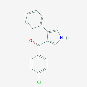 molecular formula C17H12ClNO B396653 (4-氯苯基)(4-苯基-1H-吡咯-3-基)甲酮 CAS No. 170939-09-0