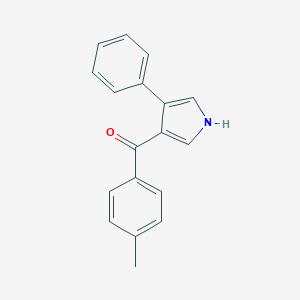 molecular formula C18H15NO B396668 (4-methylphenyl)(4-phenyl-1H-pyrrol-3-yl)methanone 