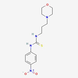 molecular formula C14H20N4O3S B3966699 1-[3-(Morpholin-4-yl)propyl]-3-(4-nitrophenyl)thiourea 