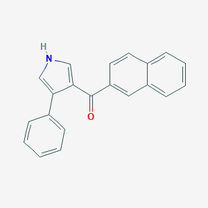 molecular formula C21H15NO B396678 2-naphthyl(4-phenyl-1H-pyrrol-3-yl)methanone 
