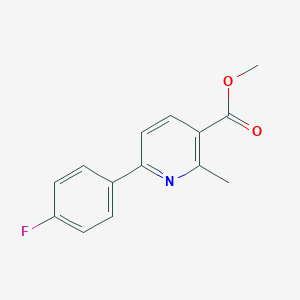 molecular formula C14H12FNO2 B396682 Methyl 6-(4-fluorophenyl)-2-methylnicotinate 