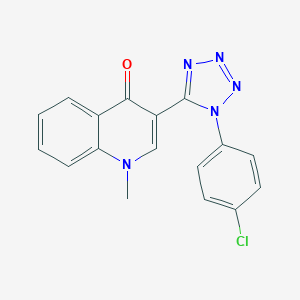molecular formula C17H12ClN5O B396685 3-[1-(4-Chlorophenyl)-5-tetrazolyl]-1-methyl-4-quinolinone 