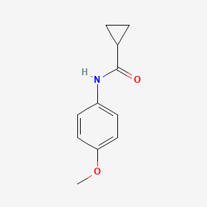 molecular formula C11H13NO2 B3966870 N-(4-methoxyphenyl)cyclopropanecarboxamide 