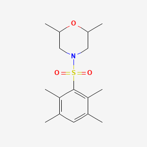 molecular formula C16H25NO3S B3966881 2,6-dimethyl-4-[(2,3,5,6-tetramethylphenyl)sulfonyl]morpholine 