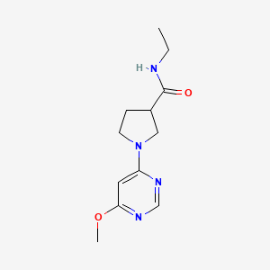 molecular formula C12H18N4O2 B3966895 N-ethyl-1-(6-methoxypyrimidin-4-yl)pyrrolidine-3-carboxamide 