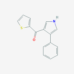 molecular formula C15H11NOS B396697 (4-phenyl-1H-pyrrol-3-yl)(2-thienyl)methanone 