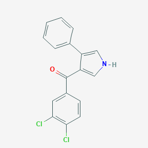 molecular formula C17H11Cl2NO B396699 (3,4-dichlorophenyl)(4-phenyl-1H-pyrrol-3-yl)methanone 
