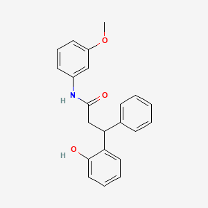 3-(2-hydroxyphenyl)-N-(3-methoxyphenyl)-3-phenylpropanamide