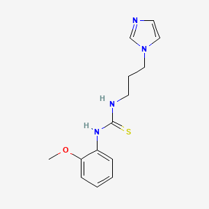 N-[3-(1H-imidazol-1-yl)propyl]-N'-(2-methoxyphenyl)thiourea