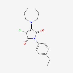 3-(1-azepanyl)-4-chloro-1-(4-ethylphenyl)-1H-pyrrole-2,5-dione