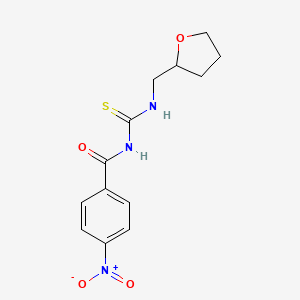 4-nitro-N-{[(tetrahydro-2-furanylmethyl)amino]carbonothioyl}benzamide