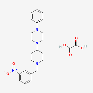 1-[1-(3-nitrobenzyl)-4-piperidinyl]-4-phenylpiperazine oxalate