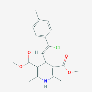 Dimethyl 4-[2-chloro-2-(4-methylphenyl)vinyl]-2,6-dimethyl-1,4-dihydro-3,5-pyridinedicarboxylate