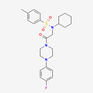 N-cyclohexyl-N-{2-[4-(4-fluorophenyl)-1-piperazinyl]-2-oxoethyl}-4-methylbenzenesulfonamide