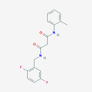 N-(2,5-difluorobenzyl)-N'-(2-methylphenyl)malonamide