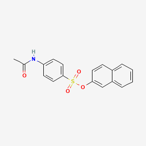 molecular formula C18H15NO4S B3967632 2-naphthyl 4-(acetylamino)benzenesulfonate 