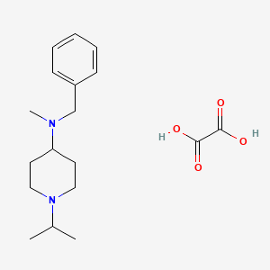 molecular formula C18H28N2O4 B3967659 N-benzyl-1-isopropyl-N-methyl-4-piperidinamine oxalate 