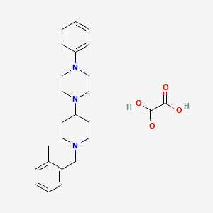 molecular formula C25H33N3O4 B3967788 1-[1-(2-methylbenzyl)-4-piperidinyl]-4-phenylpiperazine oxalate 