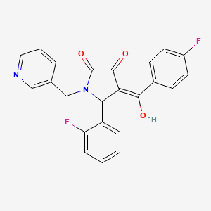 4-(4-fluorobenzoyl)-5-(2-fluorophenyl)-3-hydroxy-1-[(pyridin-3-yl)methyl]-2,5-dihydro-1H-pyrrol-2-one