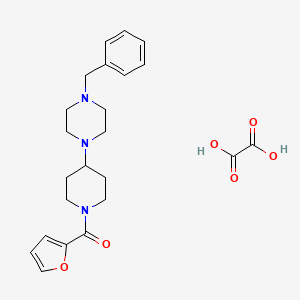 molecular formula C23H29N3O6 B3967824 1-benzyl-4-[1-(2-furoyl)-4-piperidinyl]piperazine oxalate 