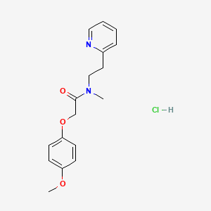 2-(4-methoxyphenoxy)-N-methyl-N-[2-(2-pyridinyl)ethyl]acetamide hydrochloride