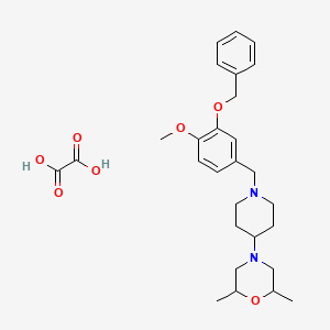 4-{1-[3-(benzyloxy)-4-methoxybenzyl]-4-piperidinyl}-2,6-dimethylmorpholine oxalate