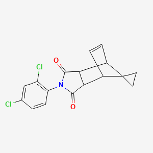 4'-(2,4-dichlorophenyl)-4'-azaspiro[cyclopropane-1,10'-tricyclo[5.2.1.0~2,6~]decane]-8'-ene-3',5'-dione