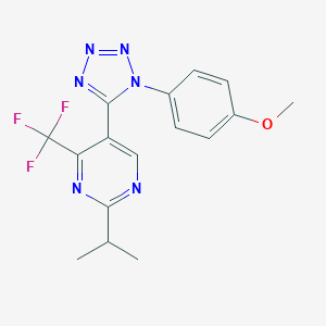 4-{5-[2-isopropyl-4-(trifluoromethyl)-5-pyrimidinyl]-1H-tetraazol-1-yl}phenyl methyl ether