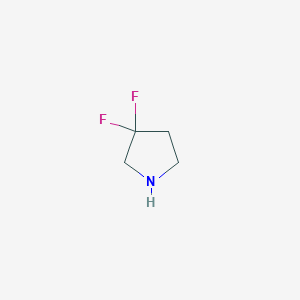 molecular formula C4H7F2N B039680 3,3-Difluoropyrrolidine CAS No. 316131-01-8