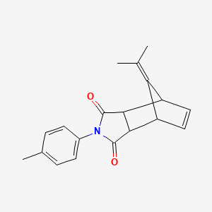 10-(1-methylethylidene)-4-(4-methylphenyl)-4-azatricyclo[5.2.1.0~2,6~]dec-8-ene-3,5-dione