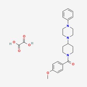 1-[1-(4-methoxybenzoyl)-4-piperidinyl]-4-phenylpiperazine oxalate