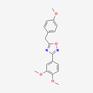 3-(3,4-dimethoxyphenyl)-5-(4-methoxybenzyl)-1,2,4-oxadiazole