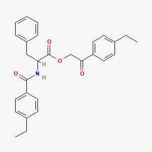 2-(4-ethylphenyl)-2-oxoethyl N-(4-ethylbenzoyl)phenylalaninate