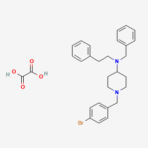 molecular formula C29H33BrN2O4 B3968054 N-benzyl-1-(4-bromobenzyl)-N-(2-phenylethyl)-4-piperidinamine oxalate 