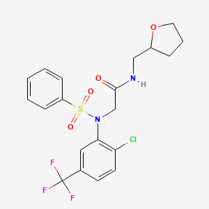 N~2~-[2-chloro-5-(trifluoromethyl)phenyl]-N~2~-(phenylsulfonyl)-N~1~-(tetrahydro-2-furanylmethyl)glycinamide