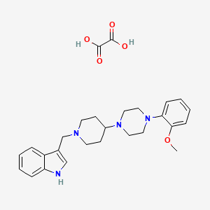 3-({4-[4-(2-methoxyphenyl)-1-piperazinyl]-1-piperidinyl}methyl)-1H-indole oxalate