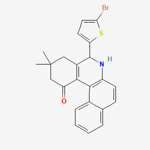 5-(5-bromo-2-thienyl)-3,3-dimethyl-3,4,5,6-tetrahydrobenzo[a]phenanthridin-1(2H)-one