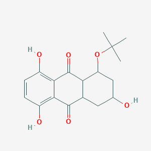molecular formula C18H22O6 B396815 1-Tert-butoxy-3,5,8-trihydroxy-1,2,3,4,4a,9a-hexahydro-9,10-anthracenedione 