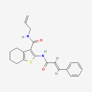 N-allyl-2-(cinnamoylamino)-4,5,6,7-tetrahydro-1-benzothiophene-3-carboxamide