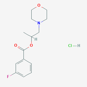 1-methyl-2-(4-morpholinyl)ethyl 3-fluorobenzoate hydrochloride